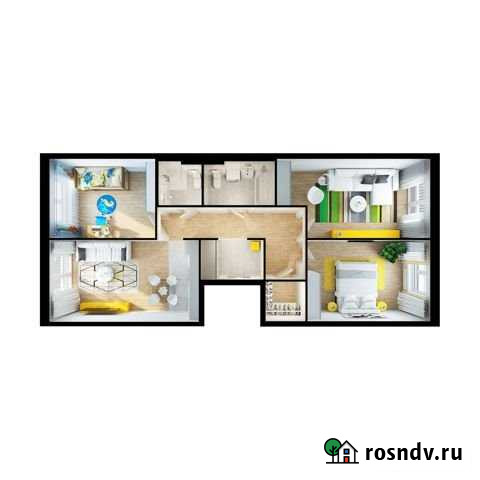 3-комнатная квартира, 86.4 м², 1/9 эт. на продажу в Ильинском Ильинское - изображение 1