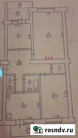 3-комнатная квартира, 68 м², 5/5 эт. на продажу в Евпатории Евпатория - изображение 1