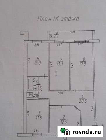 4-комнатная квартира, 102.5 м², 9/10 эт. на продажу в Набережных Челнах Набережные Челны - изображение 1
