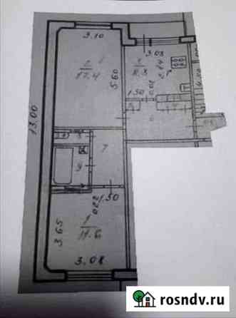 2-комнатная квартира, 53.6 м², 1/5 эт. на продажу в Рыбинске Рыбинск