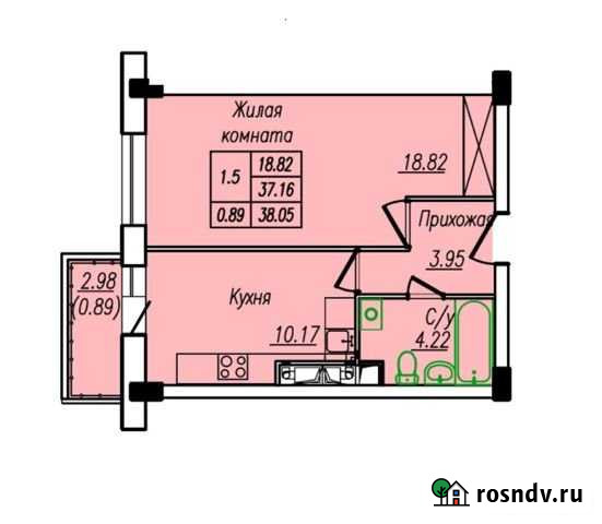 1-комнатная квартира, 38.6 м², 14/17 эт. на продажу в Абакане Абакан - изображение 1