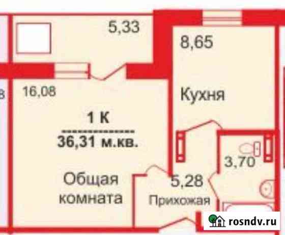 1-комнатная квартира, 36 м², 1/10 эт. на продажу в Барнауле Барнаул