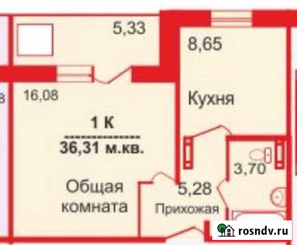 1-комнатная квартира, 36 м², 1/10 эт. на продажу в Барнауле Барнаул - изображение 1
