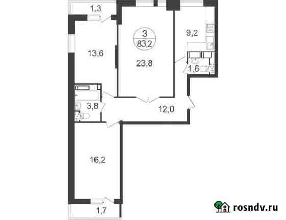 3-комнатная квартира, 83.2 м², 9/22 эт. на продажу в Балашихе Балашиха