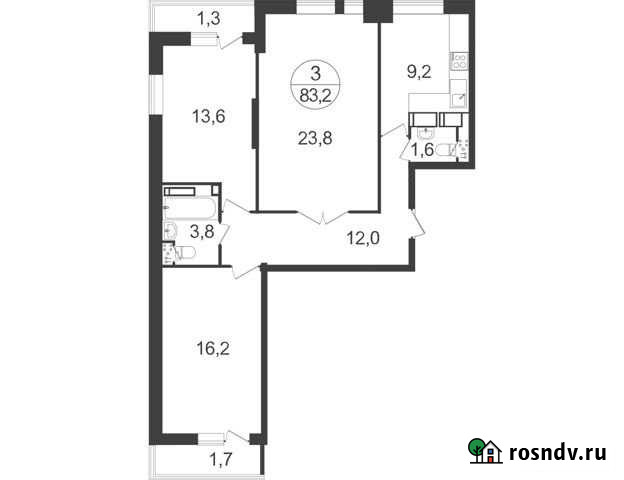3-комнатная квартира, 83.2 м², 9/22 эт. на продажу в Балашихе Балашиха - изображение 1