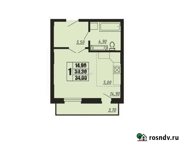 3-комнатная квартира, 34 м², 14/25 эт. на продажу в Челябинске Челябинск - изображение 1