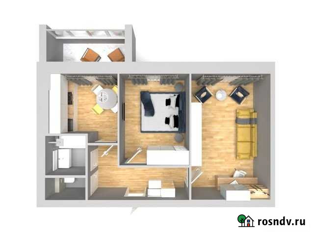 2-комнатная квартира, 50.7 м², 4/5 эт. на продажу в Высокой Горе Высокая Гора - изображение 1