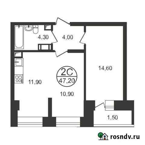2-комнатная квартира, 47.2 м², 10/17 эт. на продажу в Люберцах Люберцы