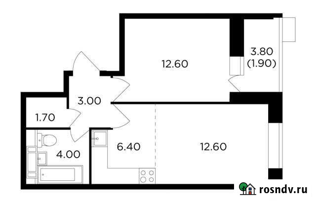 2-комнатная квартира, 42.2 м², 5/11 эт. на продажу в Пушкино Пушкино - изображение 1