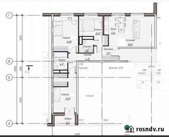 3-комнатная квартира, 86 м², 13/20 эт. на продажу в Одинцово Одинцово