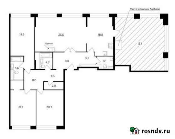 4-комнатная квартира, 172.7 м², 20/20 эт. на продажу в Москве Москва