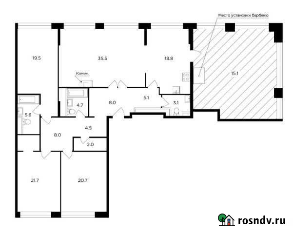 4-комнатная квартира, 172.7 м², 20/20 эт. на продажу в Москве Москва - изображение 1