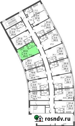 Квартира-студия, 25.5 м², 13/17 эт. на продажу в Королеве Королев - изображение 1