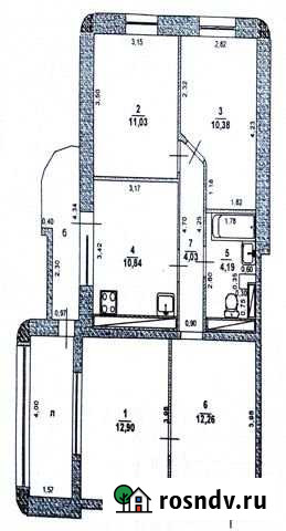 3-комнатная квартира, 65.6 м², 12/12 эт. на продажу в Ульяновске Ульяновск - изображение 1