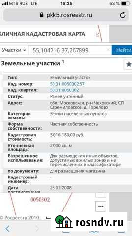 Участок ИЖС 20 сот. на продажу в Чехове Московской области Чехов - изображение 1