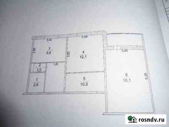 2-комнатная квартира, 52.9 м², 3/6 эт. на продажу в Алатыре Алатырь