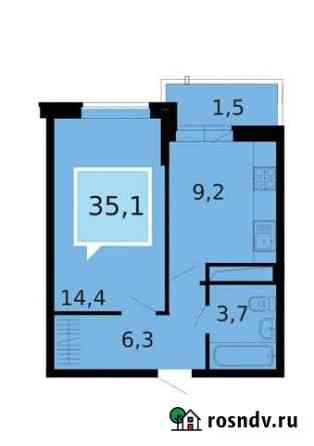 1-комнатная квартира, 35.1 м², 17/24 эт. на продажу в Краснодаре Краснодар