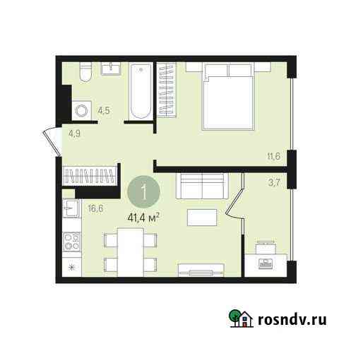 1-комнатная квартира, 41.4 м², 6/8 эт. на продажу в Сургуте Ханты-Мансийского АО Сургут