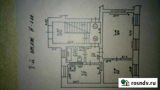 2-комнатная квартира, 37 м², 1/3 эт. на продажу в Знаменске Калининградской области Знаменск - изображение 1