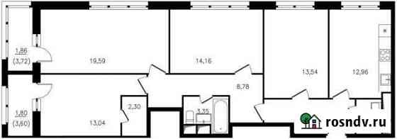 4-комнатная квартира, 100.1 м², 18/22 эт. на продажу в Москве Москва