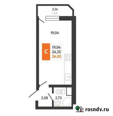 Квартира-студия, 26 м², 19/25 эт. на продажу в Новороссийске Новороссийск