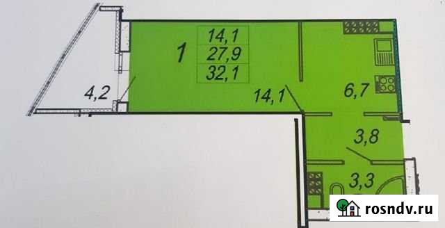 Квартира-студия, 32 м², 19/21 эт. на продажу в Екатеринбурге Екатеринбург - изображение 1