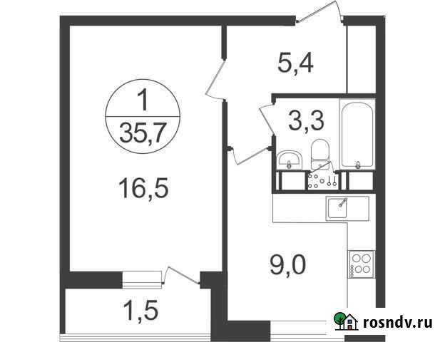 1-комнатная квартира, 35.7 м², 10/22 эт. на продажу в Балашихе Балашиха - изображение 1