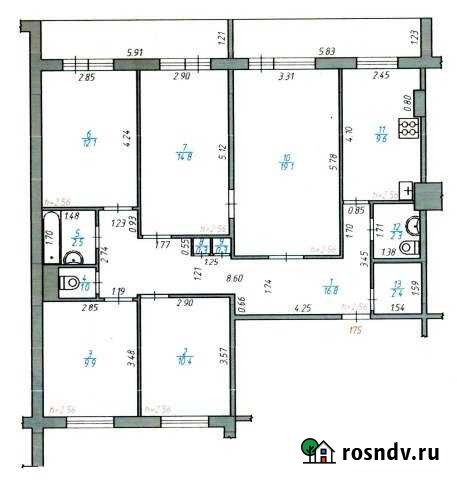 5-комнатная квартира, 101 м², 2/9 эт. на продажу в Ижевске Ижевск - изображение 1