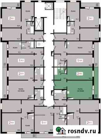 2-комнатная квартира, 58 м², 12/17 эт. на продажу в Красноярске Красноярск