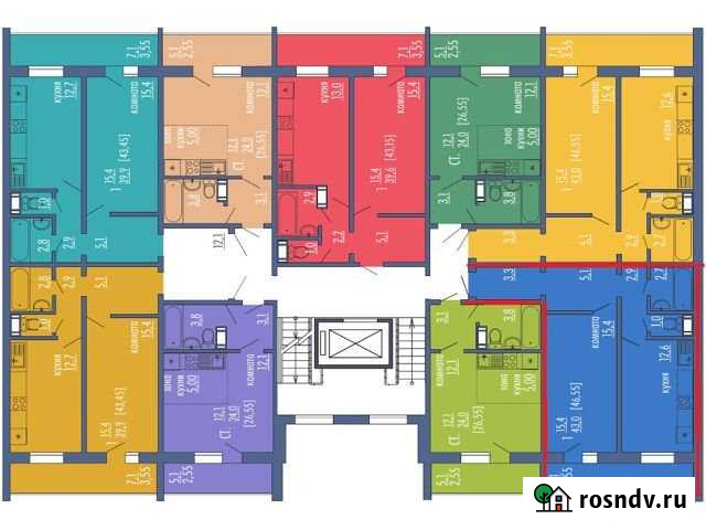 1-комнатная квартира, 46.6 м², 10/10 эт. на продажу в Челябинске Челябинск - изображение 1