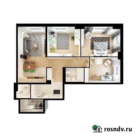 3-комнатная квартира, 101.6 м², 14/26 эт. на продажу в Москве Москва - изображение 1