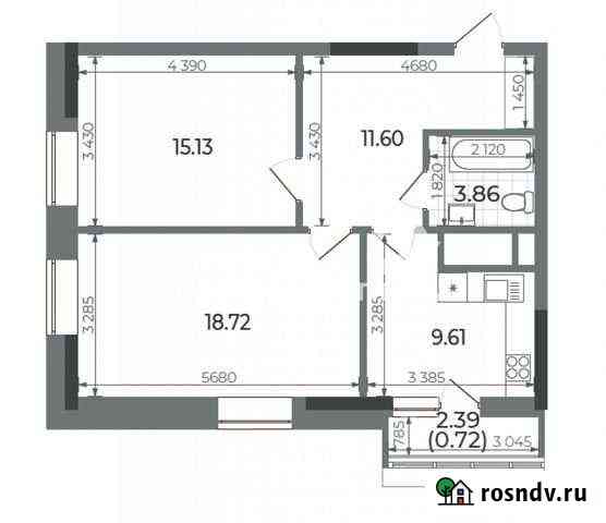 2-комнатная квартира, 58 м², 20/24 эт. на продажу в Казани Казань