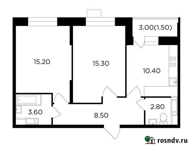 2-комнатная квартира, 57.3 м², 9/13 эт. на продажу в Пушкино Пушкино - изображение 1