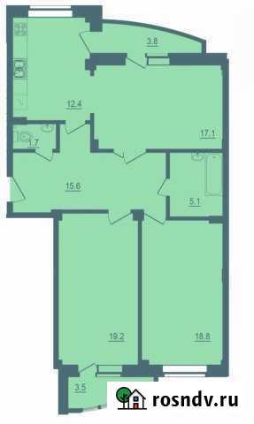 3-комнатная квартира, 94.2 м², 8/9 эт. на продажу в Пскове Псков - изображение 1