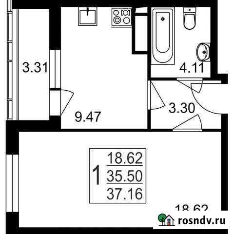 1-комнатная квартира, 37.2 м², 1/8 эт. на продажу в Нахабино Нахабино