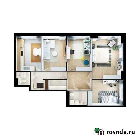 4-комнатная квартира, 101.6 м², 21/26 эт. на продажу в Москве Москва - изображение 1