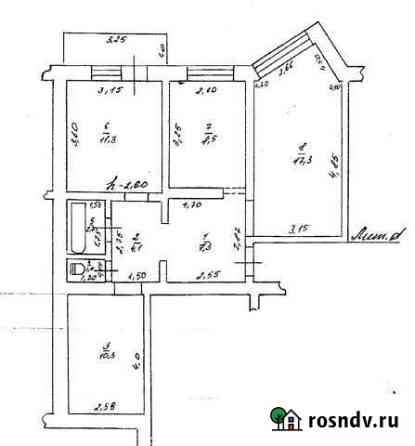 3-комнатная квартира, 63 м², 5/5 эт. на продажу в Усмани Усмань