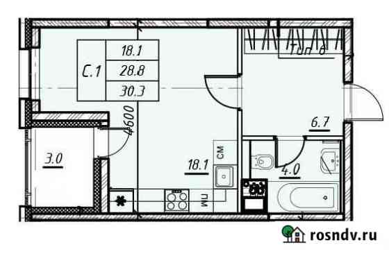 Квартира-студия, 30 м², 7/13 эт. на продажу в Санкт-Петербурге Санкт-Петербург