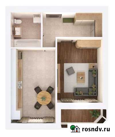 1-комнатная квартира, 36 м², 2/5 эт. на продажу в Шахтах Шахты - изображение 1