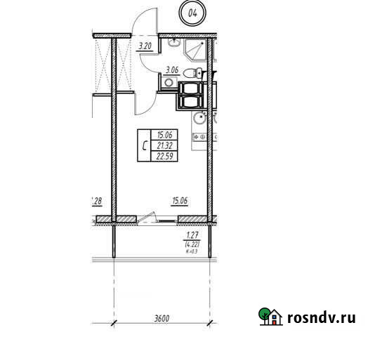Квартира-студия, 25.5 м², 23/25 эт. на продажу в Санкт-Петербурге Санкт-Петербург - изображение 1