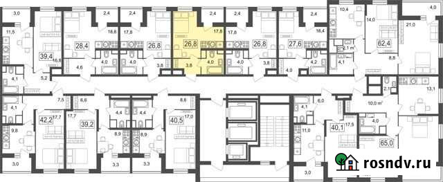 Квартира-студия, 26.8 м², 20/25 эт. на продажу в Москве Москва - изображение 1