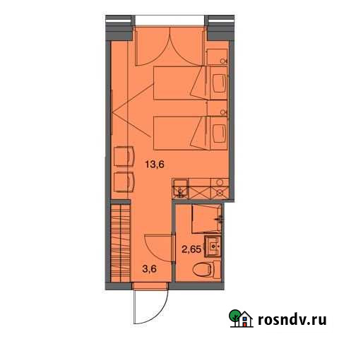 Квартира-студия, 19.9 м², 9/12 эт. на продажу в Санкт-Петербурге Санкт-Петербург - изображение 1
