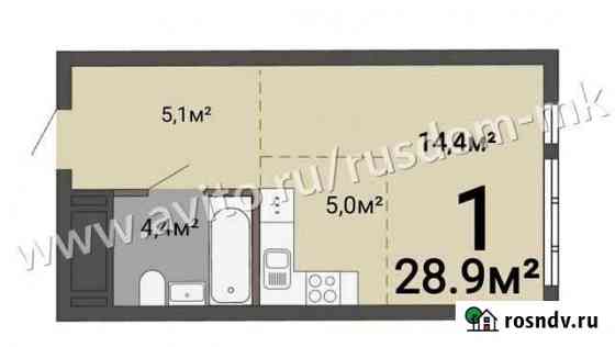 1-комнатная квартира, 28.9 м², 13/35 эт. на продажу в Екатеринбурге Екатеринбург
