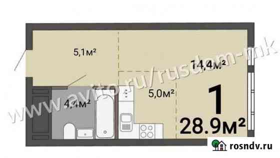 1-комнатная квартира, 28.9 м², 13/35 эт. на продажу в Екатеринбурге Екатеринбург