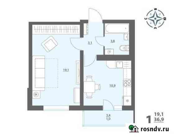 1-комнатная квартира, 38 м², 5/17 эт. на продажу в Воронеже Воронеж