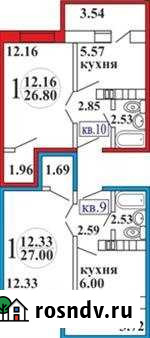 1-комнатная квартира, 27 м², 5/10 эт. на продажу в Магнитогорске Магнитогорск - изображение 1