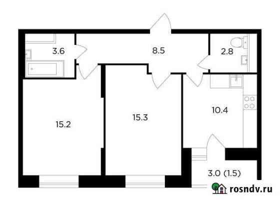 2-комнатная квартира, 57.3 м², 11/16 эт. на продажу в Пушкино Пушкино