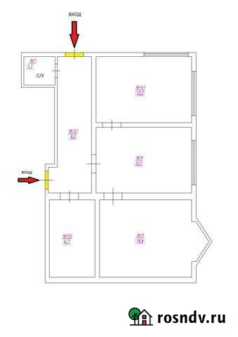 Офисное помещение, 56.3 кв.м. Краснодар - изображение 1
