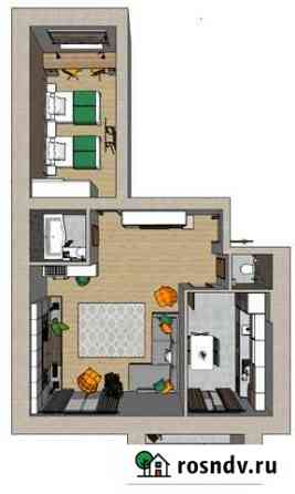 2-комнатная квартира, 71 м², 4/5 эт. на продажу в Высокой Горе Высокая Гора