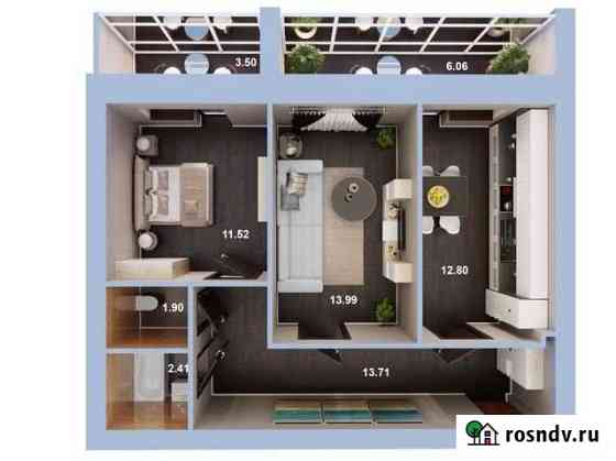 2-комнатная квартира, 61.1 м², 2/5 эт. на продажу в Высокой Горе Высокая Гора